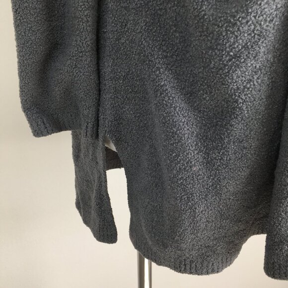 BAREFOOT DREAMS Dark Gray Bamboo Chic Lite Knit Open Front Cardigan - Picture 8 of 11